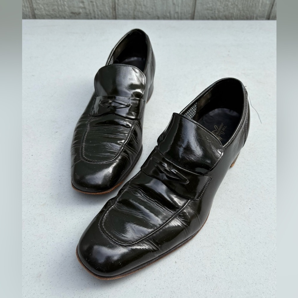 Johnston & Murphy Black Leather Loafers